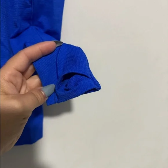 Lululemon Swiftly Tech Cerulean Blue Long Sleeve with finger holes Size 4 - Picture 4 of 5